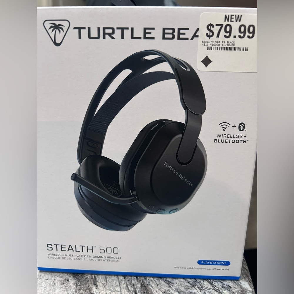 Stealth 500 Wireless Over-Ear Headphones - Black